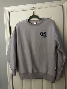 Quiet Storm Women's Crewneck Sweatshirt in Light Lavender